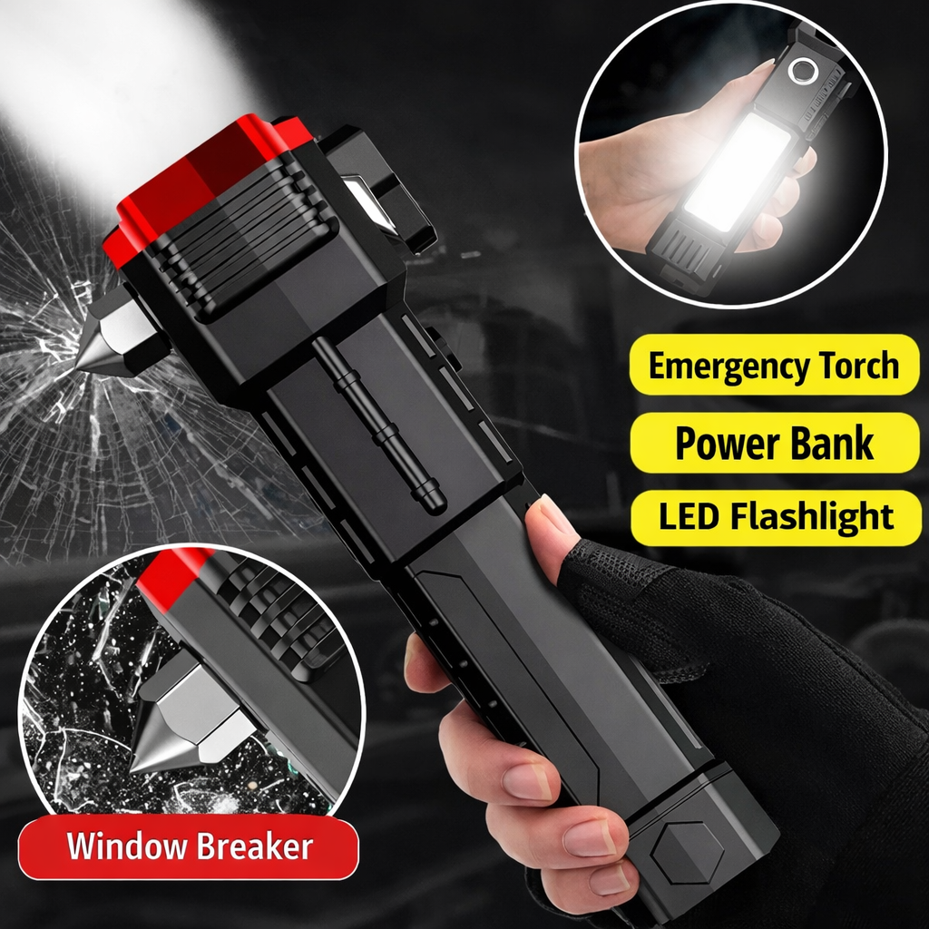 4-in-1 Indestructible Tactical Flashlight - Ultra Power