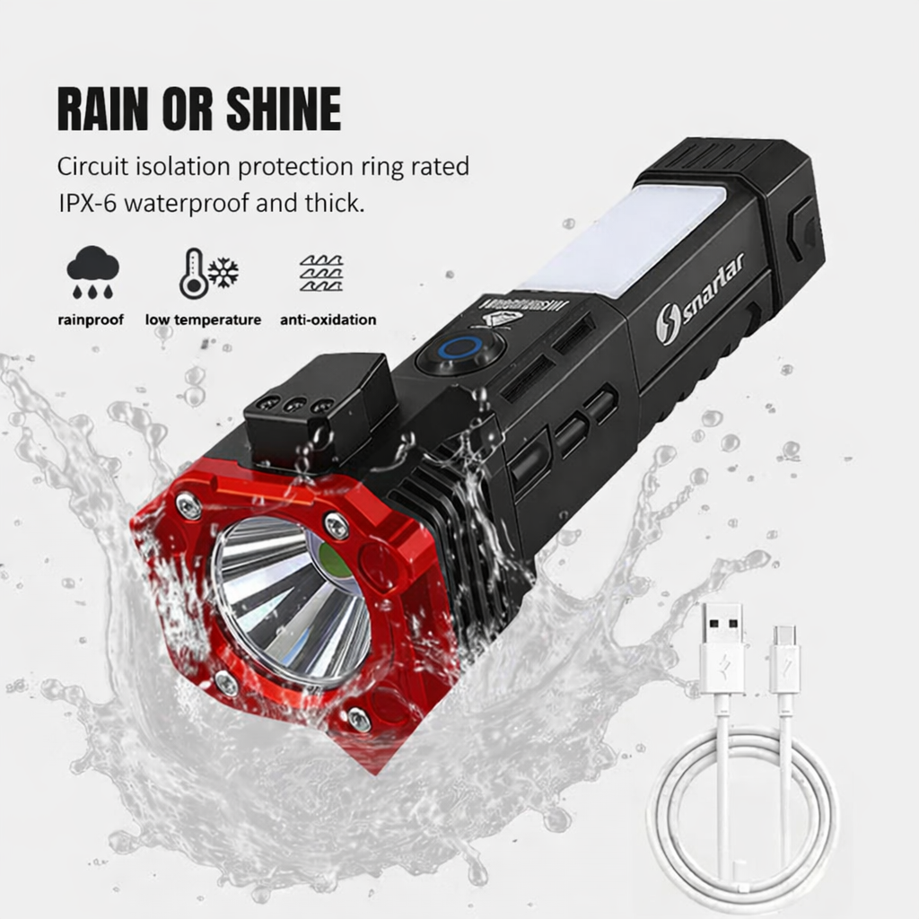 4-in-1 Indestructible Tactical Flashlight - Ultra Power