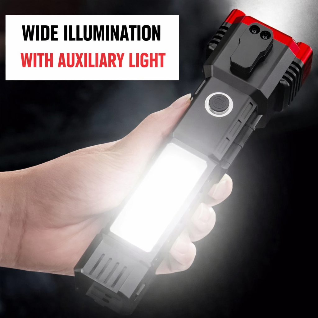 4-in-1 Indestructible Tactical Flashlight - Ultra Power